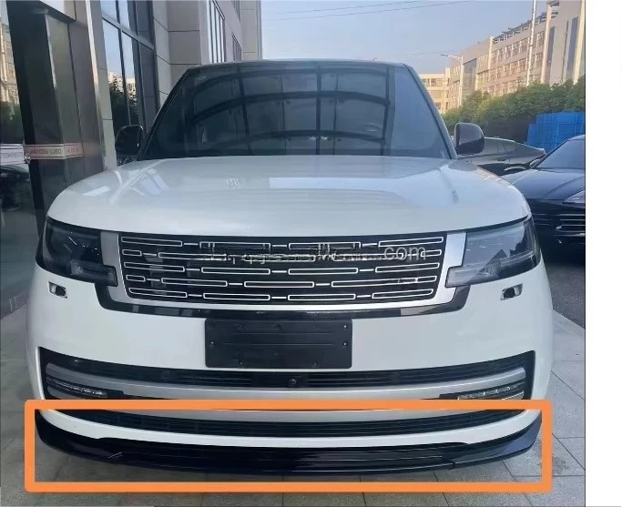 For RR vogue 2023 Base Upgrade to MANSORY Version Front and Rear Lip  Gloss Black with Exhaust  Body Kit